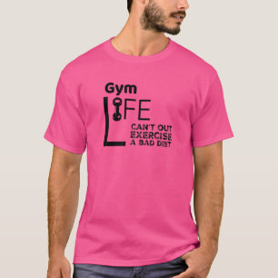 Gym Rat Bad Diet Exercise  Men Women Graphic T-Shirt