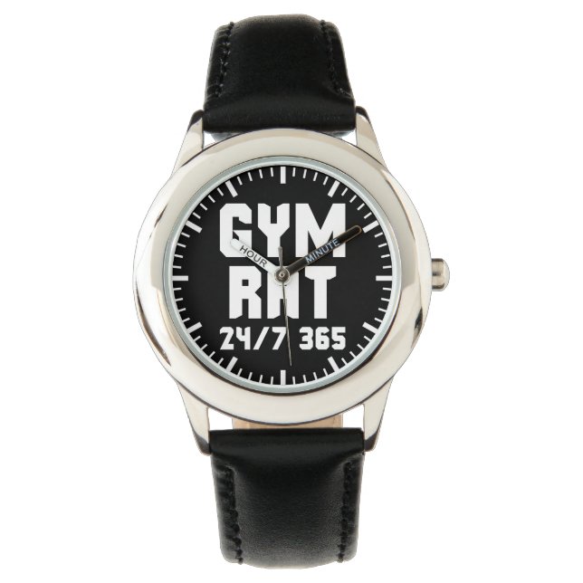 Gym Rat - Bodybuilding Gym Motivation Watch (Front)