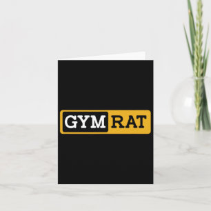 Gym Rat Bodybuilding Workout Bodybuilder Card