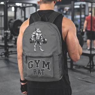 Gym Rat Deadlift - Lifting Humor - Bodybuilding Printed Backpack