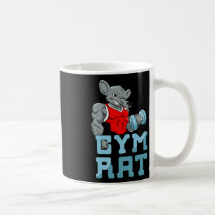 Gym Rat Fitness Bodybuilding Exercise Muscles Spor Coffee Mug