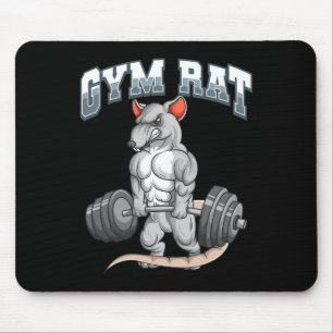 Gym Rat Fitness Bodybuilding Mouse Pad
