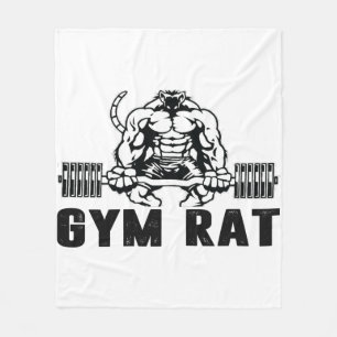 Gym Rat Fleece Blanket