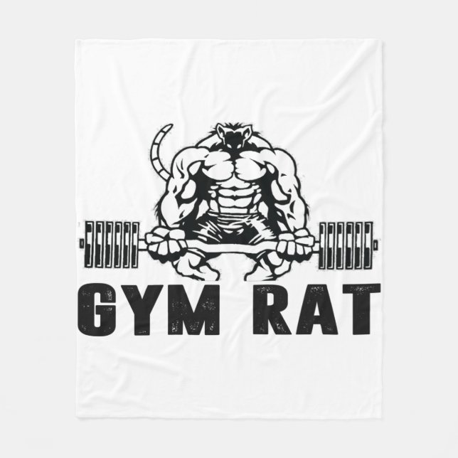 Gym Rat Fleece Blanket (Front)