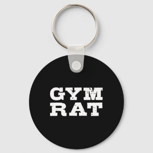 Gym Rat Funny Bodybuilding Workout 1  Keychain