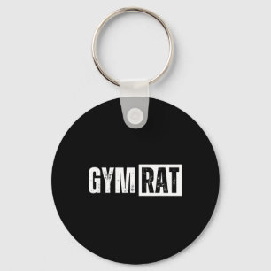 Gym Rat Funny Bodybuilding Workout  Keychain