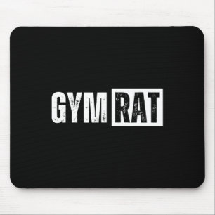 Gym Rat Funny Bodybuilding Workout Mouse Pad