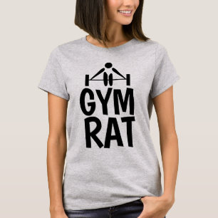 GYM RAT, funny T-shirts & tank tops