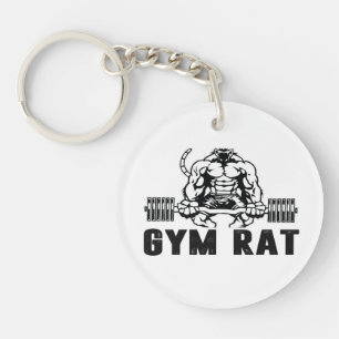 Gym Rat Keychain