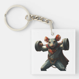 Gym Rat Keychain