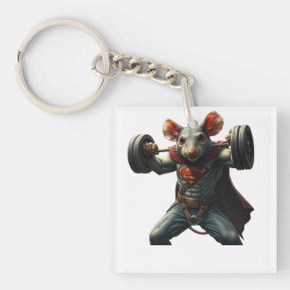 Gym Rat Keychain
