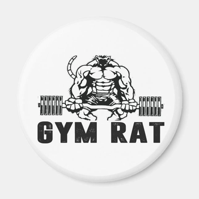 Gym Rat Magnet (Front)