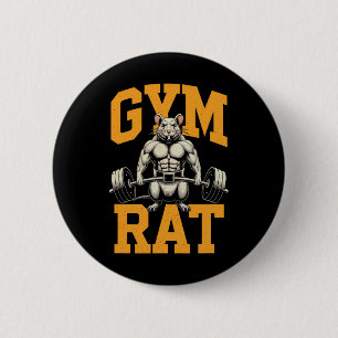 Gym Rat Meaning Gym Rat Costume Weight Lifting Gym 2 Inch Round Button