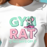Gym Rat Mouse – Funny Fitness Cartoon for Gym Love