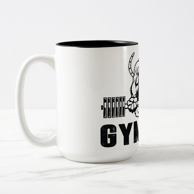 Gym Rat Two-Tone Coffee Mug (Left)