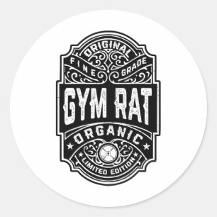 Gym Rat Vintage Whiskey Label Bodybuilding Gym Wor
