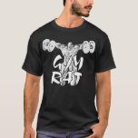 Gym Rat Weightlifter T-Shirt<br><div class="desc">Weightlifter is hitting the flies.</div>