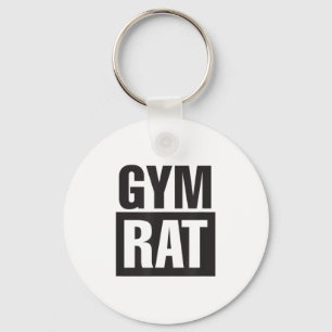 Gym Rat - Workout - Hustle - Fitness - Motivation  Keychain