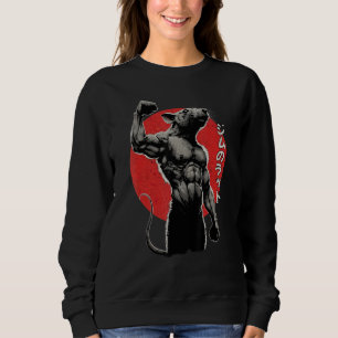 Gym Rat Workout Japanese Style GymRat Funny Gym Sweatshirt
