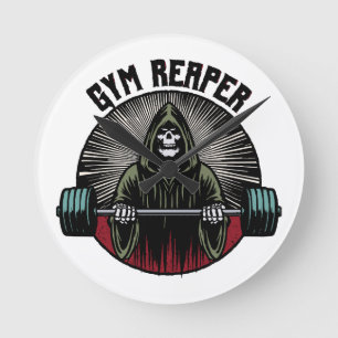 Gym Reaper Workout Round Clock