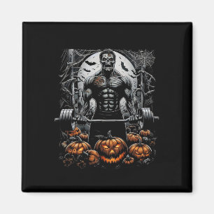 Gym Skeleton-haunted Fitness Fun-halloween Workout Magnet