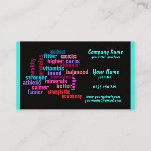 gym, sports club or trainer  business card 2