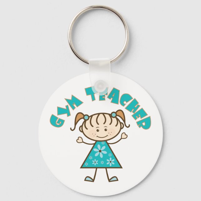 Gym Teacher Keychain (Front)