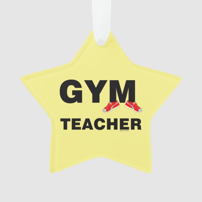 Gym Teacher Sneakers Ornament (Front)