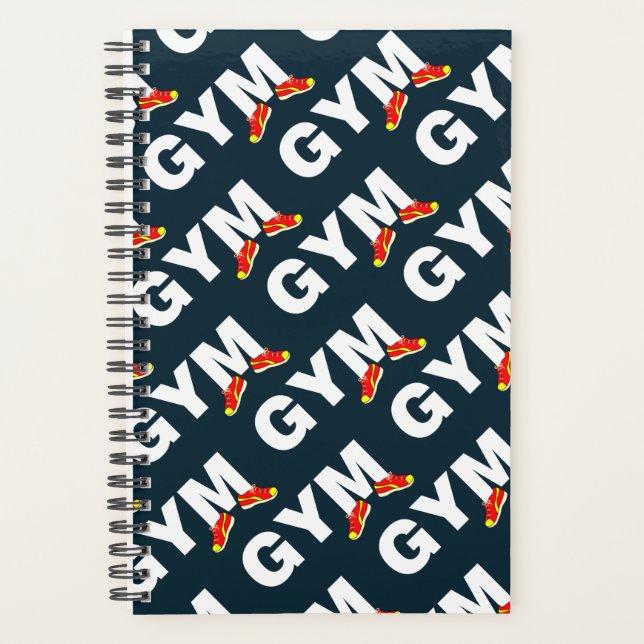Gym Text Sneakers Planner (Front)