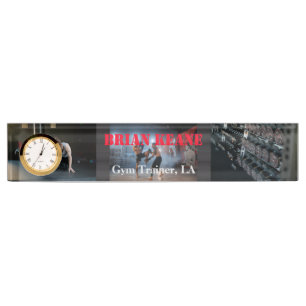 Gym Trainer Acrylic Nameplate