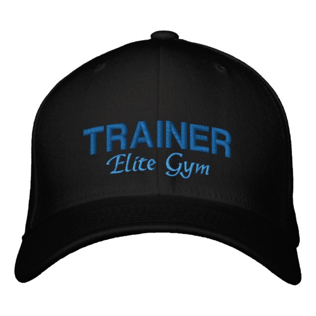 Gym Trainer Embroidered Hat (Front)