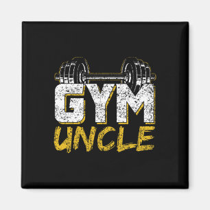 Gym Uncle Black Workout Magnet