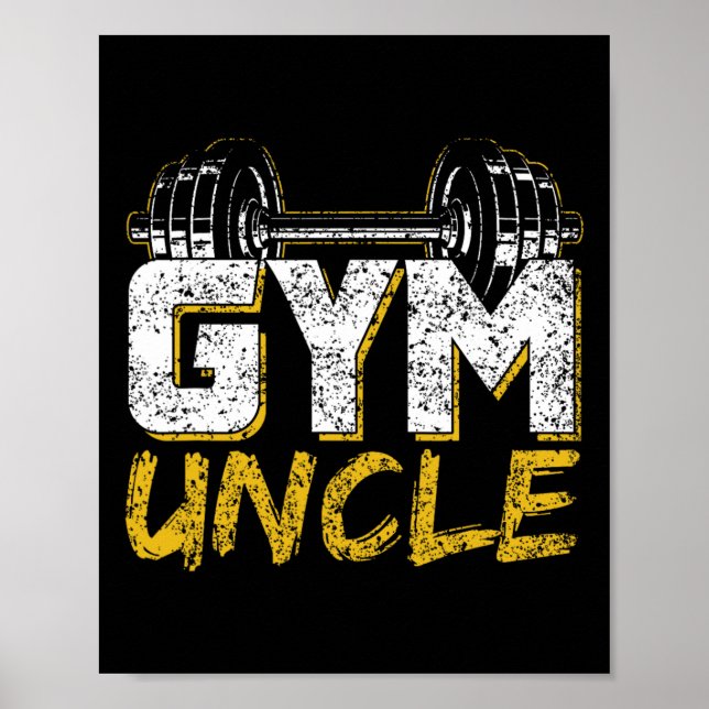 Gym Uncle Black Workout  Poster (Front)