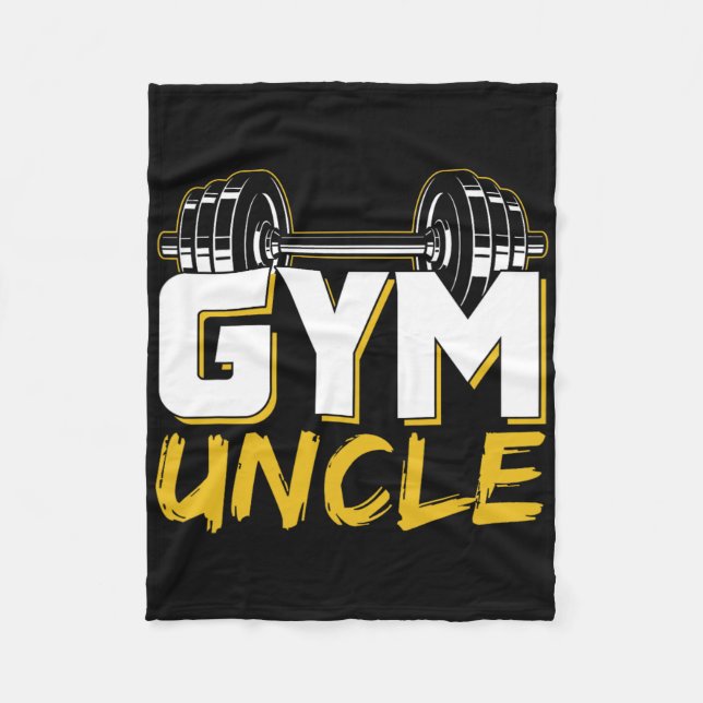 Gym Uncle  Fleece Blanket (Front)