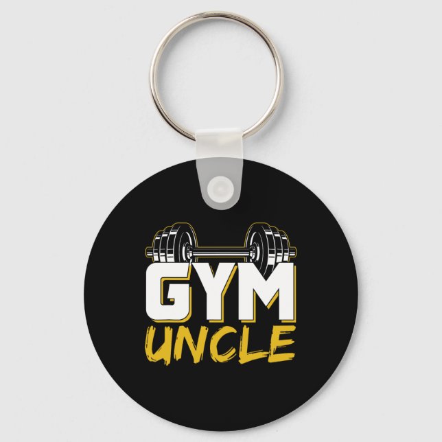 Gym Uncle  Keychain (Front)