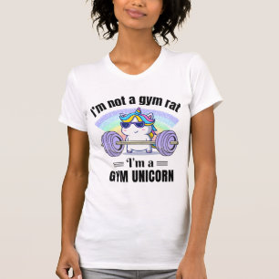 Gym Unicorn t-shirt femme drôle, maillot de fitnes