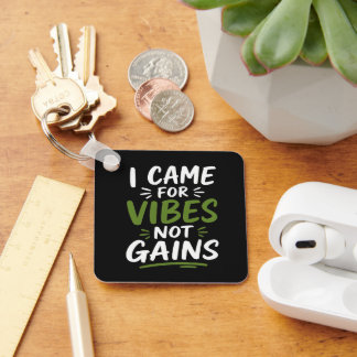 Gym Vibes Black Keychain