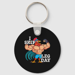 Gym Weight Training I Skip Leg Day 5  Keychain