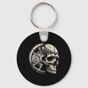 Gym Weightlifting 45lbs Plate Cool Working Out Bod Keychain