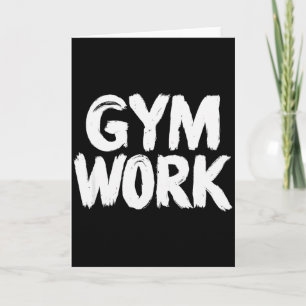 Gym Work Bodybuilding Fitness Workout  Card