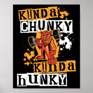 Gym Workout Fitness Funny Devil Uni Chunky-hunky W Poster