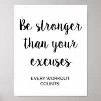 Gym, Workout, Fitness Motivational Wall Decor