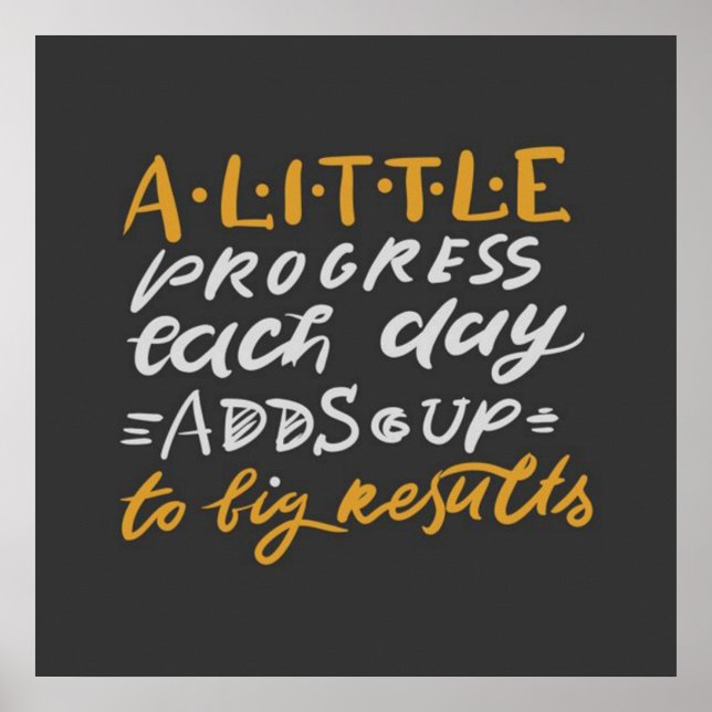 Gym Workout Motivation Quote Poster (Front)