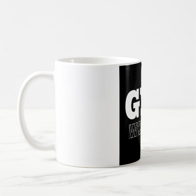 Gym Workout Pump Cover Fitness Mug (Left)