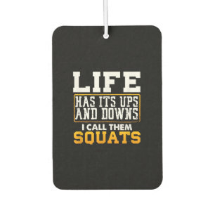 Gym Workout Weights Squat Men Women Air Freshener
