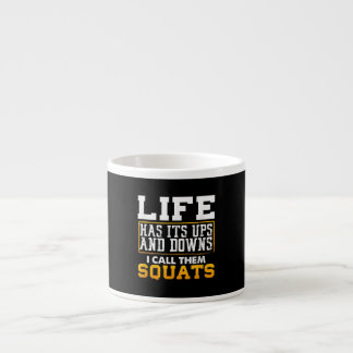 Gym Workout Weights Squat Men Women Espresso Cup