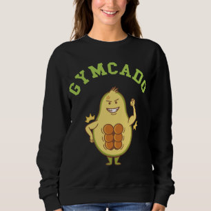 Gymcado Gym Avocado Bodybuilder Funny Avocado Frui Sweatshirt