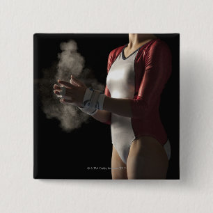 Gymnast 3 2 inch square button
