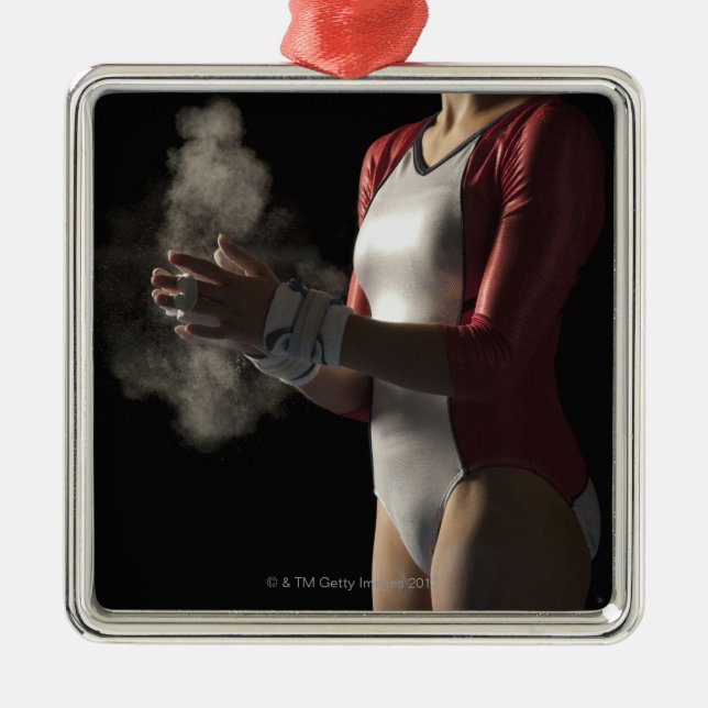 Gymnast 3 metal ornament (Front)