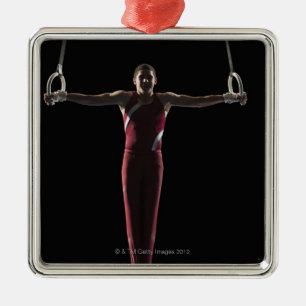 Gymnast 4 metal ornament